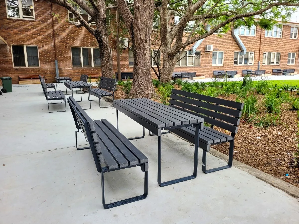 Outdoor Furniture at Birrong Girls HS