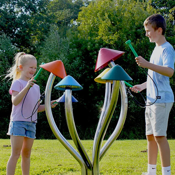 Children playing liberty bells